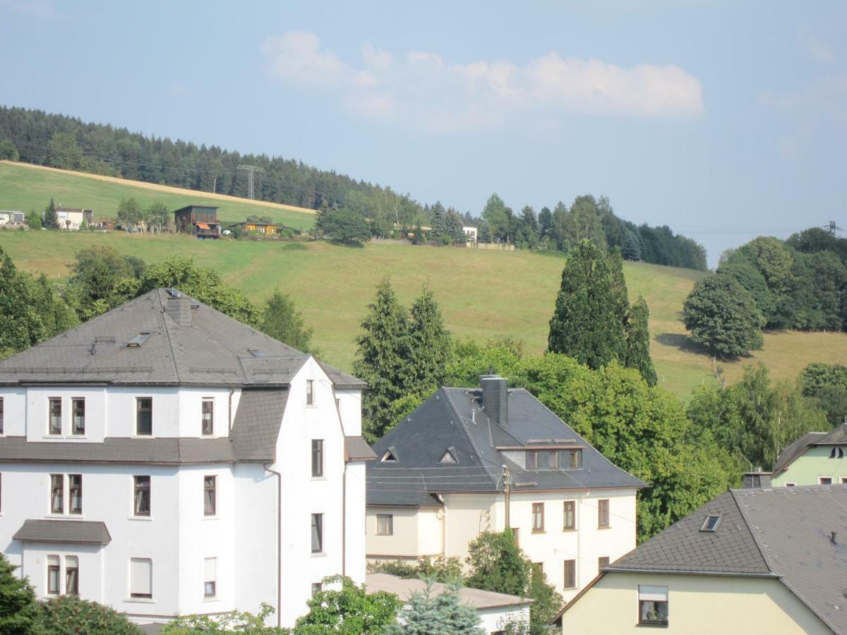 Am Balkon Des Erzgebirges Apartment Bernsbach Exterior photo